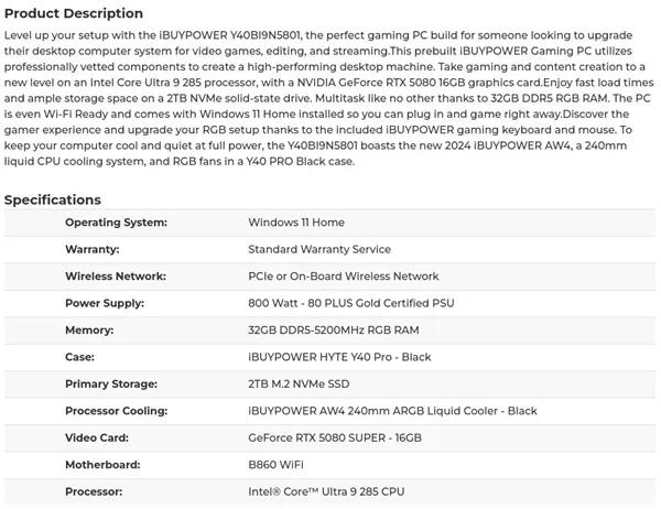 Nvidia RTX 5080